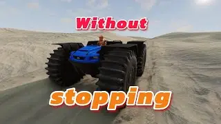 Driving through the desert without stopping | Background Video | beamng drive