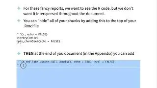 Creating Reports in RMarkdown (Part 1)