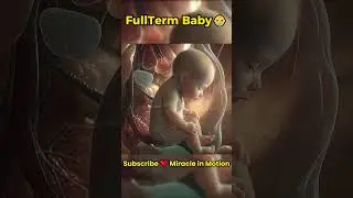 Full‑Term Baby👶Miracle of Life Inside Womb #shorts #miracleinmotion #pregnancy  #pregnant #baby