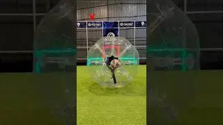 Machine vs. Ball: Aiming for the Zorb Ball&rsquo;s Middle Hole⚽️🔘 #footbot #challenge #football #accuracy