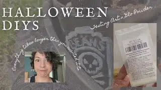 Halloween DIYS! I Tested Out Art N Glow Glow-in-the-Dark Powder to learn how to use it WITHOUT RESIN