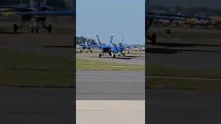 Blue Angels arrive at Sun n Fun 2023 #airshow #snf23 #blueangel #fighterjet #f18superhornet