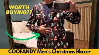 COOFANDY Men's Christmas Blazer  One Button Christmas Suit Jacket Xmas Party Jacket - Worth Buying?