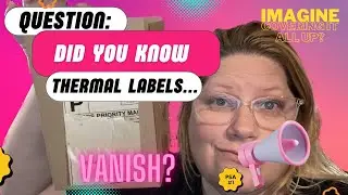 If you put tape over a thermal printed label it's magic?  | Reseller Life #whatnot #whatnotseller