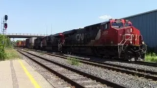 CN and VIA action in Brockville | 06-25-2016