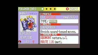 How to get Exploud in Pokemon Sapphire