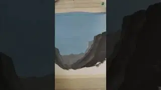 Beautiful but Scary Landscape Painting #Shorts
