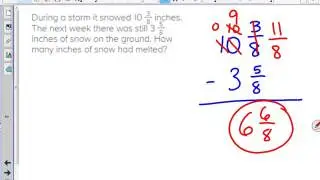 Fraction Subtraction Part 2