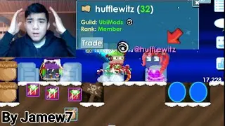 I Found @Hufflewitz In Secret World! (LUCKY?) ONLY 32 LEVEL?  OMG!! - Growtopia