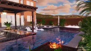 BEST Swimming Pool/Spa Layout & Design | Elegant | Stylish | Relaxing | Sunken Area | Lucy Ruiz Ave
