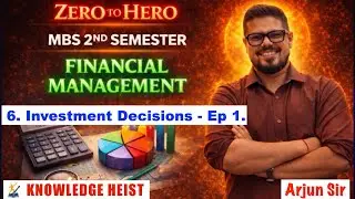 #1 Investment Decision & Capital Budgeting┃Ep 1┃Chapter 6┃Financial Management┃MBS 2nd Sem┃Arjun Sir