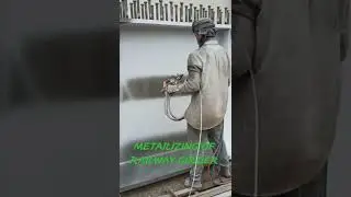 RAILWAY BRIDGE GIRDER METALIZING