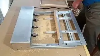 effective beekeeping - frames drilling machine.mp4