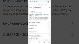 CUET PG 2025 Application Form Filling 2 January To 1 Ferbruary|NTA|#cuet