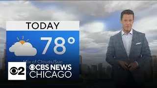 Mix of clouds, sun with chance of isolated shower in Chicago