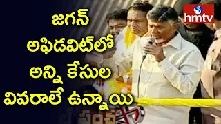 Chandrababu Naidu Comments on YS Jagan Affidavit | Telugu News | hmtv