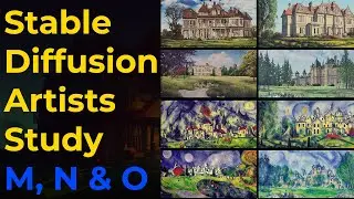 #aigeneratedart A Stable Diffusion Artist Study [ M, N & O]