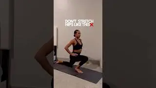 The correct technique for stretching your hips! #hipmobility #hipflexorstretch #flexibility