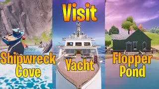 Visit Shipwreck Cove, Yacht and Flopper Pond in Fortnite!