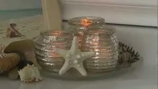 Milano Mercury Glass Glass Tea Light Holders from Pacific Accents by Flipo