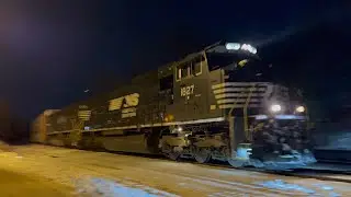 (ALL EMD) NS 1827 SD70ACC leads NS 18N at Piscataway,NJ with a RL K5LA 