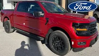 2025 Ford F-150 XLT 302A 3.5L EcoBoost w/ FX4 Off-Road Package in Rapid Red Metallic Walk-Around