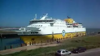 Transmanche Ferry arriving at Newhaven