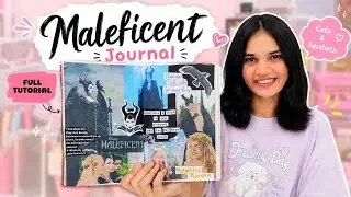 Maleficent Journal ✨😍 | Full Tutorial 🖤📖