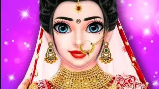Indian wedding doll makeover and dressup ||girl games ||@stylishgamer || indian wedding game