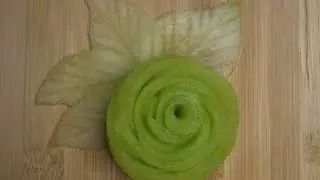 طريقة عمل وردة بالكنتالوب بطريقة سهلة للمبتدئين ❓❓
