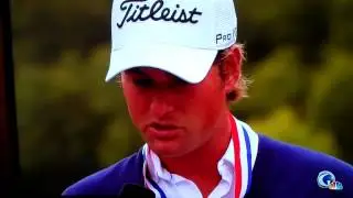 Webb Simpson Wins the U.S. Open - Crazy Man Interrupts his Speech with Bird Calls [Original Video]