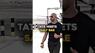 Tate Eats GOLDEN STEAK from Salt Bae 💰 #topg #food #wealth