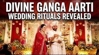 Divine Ganga Aarti During Jaimala | A Spiritual Wedding Moment