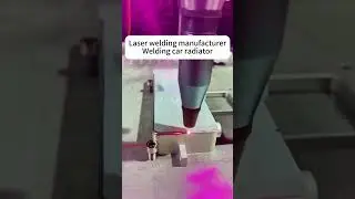 PDKJ Galvanometer laser welding machine Welding car radiator #laserweldingmachine #carradiator