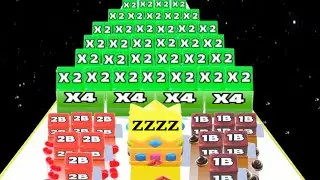 JELLY RUN 2048 ♾️(jelly tube run 2048) vs Merge Cubes 2048 gameplay  - All Levels part 1