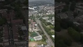 A hot air balloon flight over Bristol