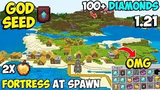 🔥Ultimate [God Seed] For Minecraft 1.21 Bedrock & PE | Four Blacksmith Village Seed Bedrock 1.21.121