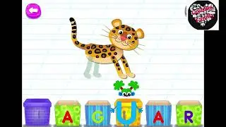 Learn Letters with Puzzles BUILD THE WORD JAGUAR Alphabet Learning for Kids VIDEOS FOR KIDS GAMES