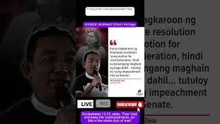 &lsquo;TUTULOY NA &lsquo;YUNG IMPEACHMENT TRIAL&rsquo; #viralvideo