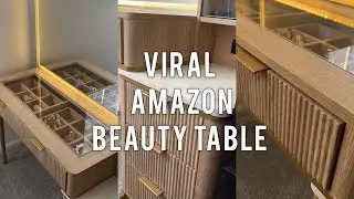 VIRAL AMAZON VENITY Modern Makeup Vanity Desk / Dressing Table review