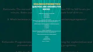 Dha/moh/prometric question and answer for nurses #nurses #nursing #exam #mcq