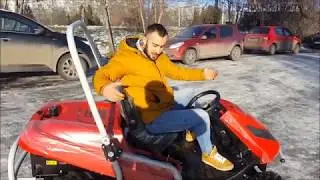 Гоняем на газонокосилке по цене ПРИОРЫ!!! Master Yard GT 2138