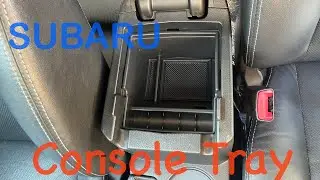 Subaru Forester Centre Console Tray Install.  Under $10 Subaru Accessories Review