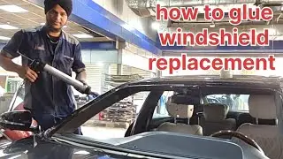 How to glue windshield replacement auto glass Car marcdeaz 
