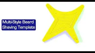 Quality Time Beard Shaping Template: A DIY Multi-Style Beard & Neckline Guide, Hands-Free Tool