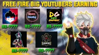 Top 5 FreeFire Youtubers Earning Live Proof || Freefire Gaming Channel Earning || Badboyz Gaming
