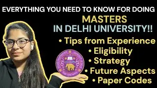 All you need to know for doing M.Sc in DU! | Delhi University| Cuet-Pg| Strategy|Future|Eligibility