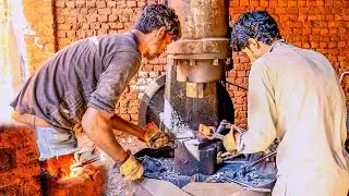 Amazing Hard Work Forging Process | Masonry Brick Hammer Chisel Making Process #diy #explore