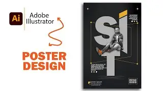 Adobe Illustrator Poster Design Tutorial | Modern Graphic Design Techniques 2025