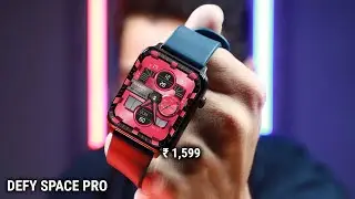 DEFY Space Pro Smartwatch ⌚Metal Build | SPO2 HR 🔥 UNBOXING & REVIEW | Rs 1599 | हिन्दी
